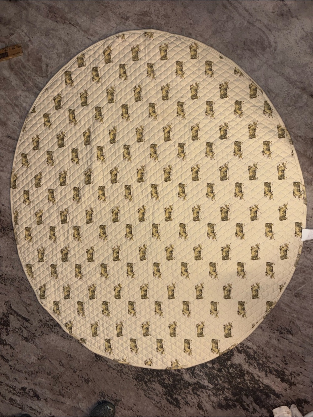 Kate Quinn Round Quilted Blanket in Bison Print 🌵o/s
